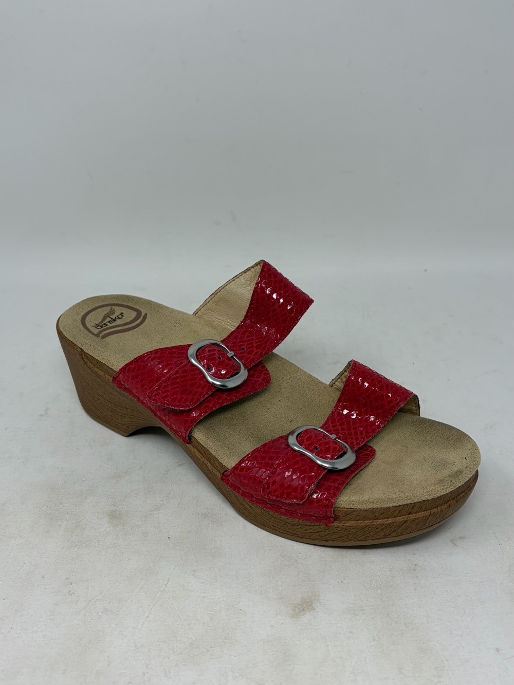 Dansko Sophie Snake Skin Sandal Size 40 or US 9.5/10